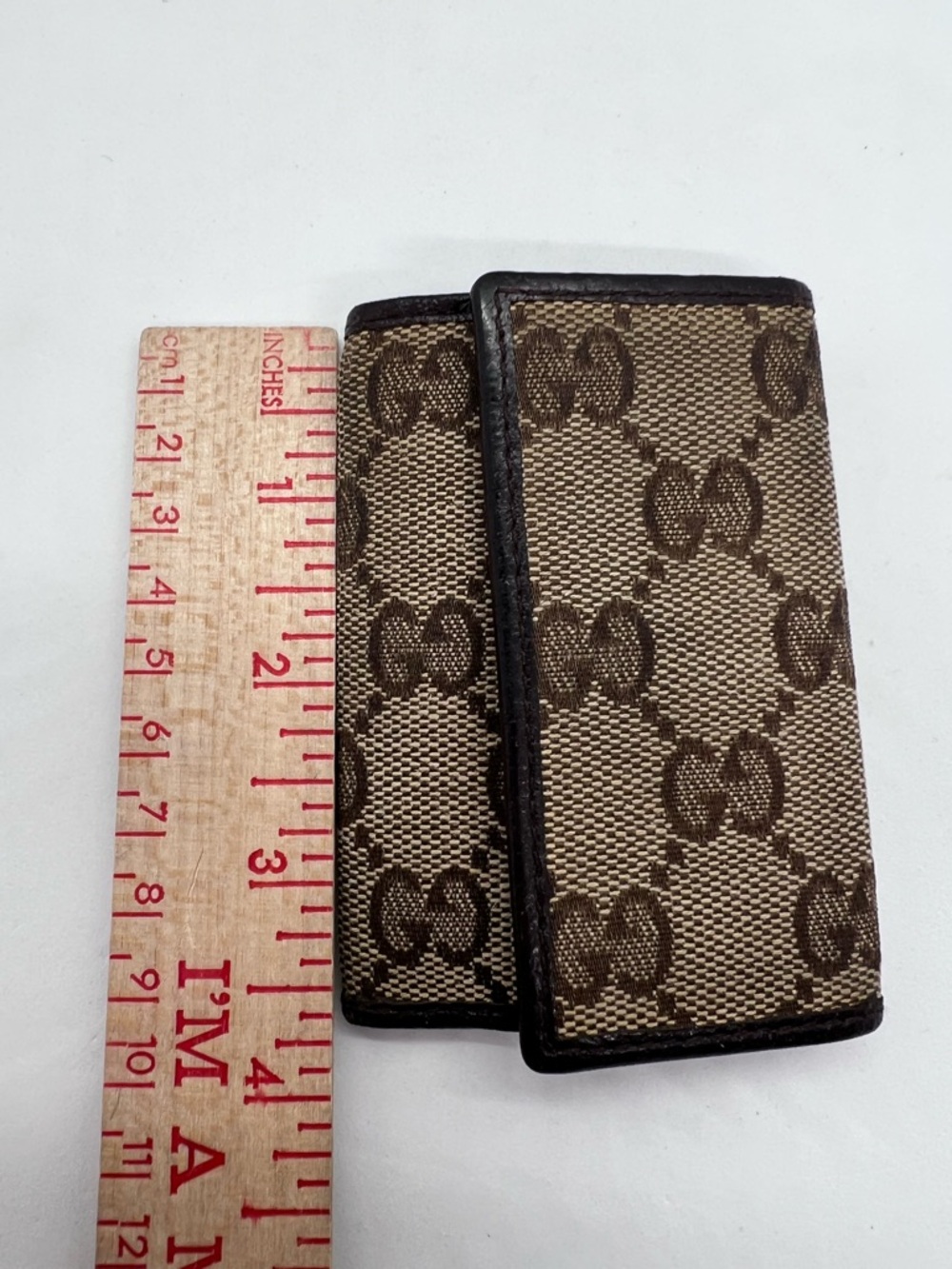 Gucci GG Canvas 6 Ring Key Holder Wallet Monogram w/3 Hooks + Ring GUC - Picture 16 of 16